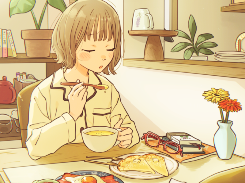 休みの日の光